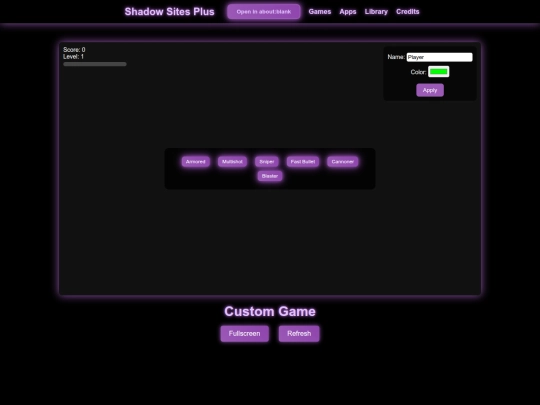 Website screenshot