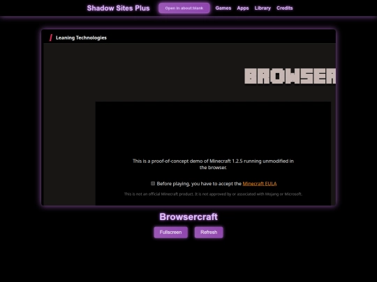 Website screenshot