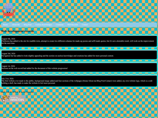 Post_pages/WebRecords screenshot