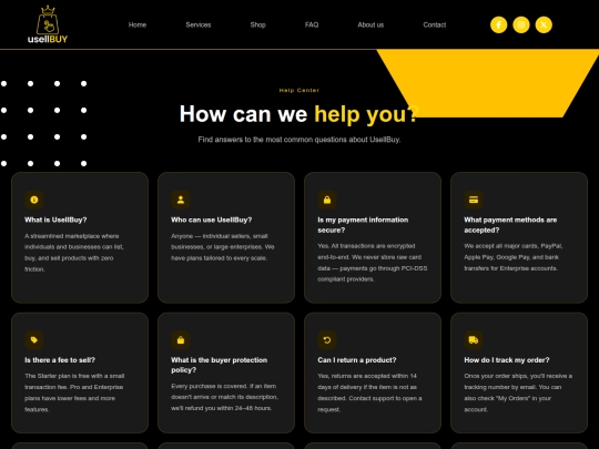 Website screenshot