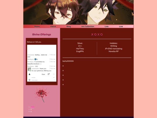 Website screenshot