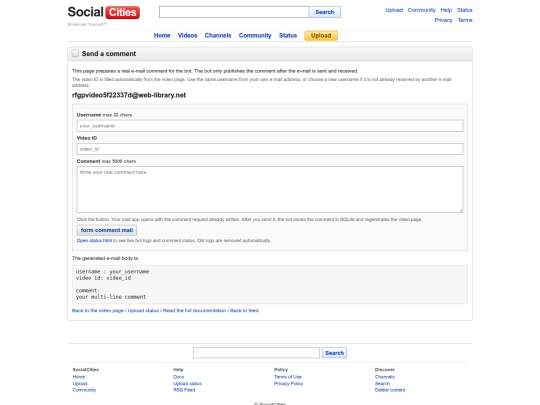 comment screenshot