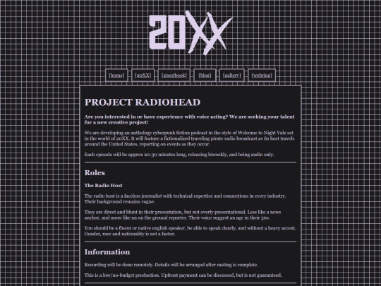 Website screenshot