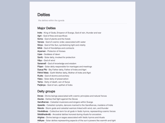 info/deities screenshot