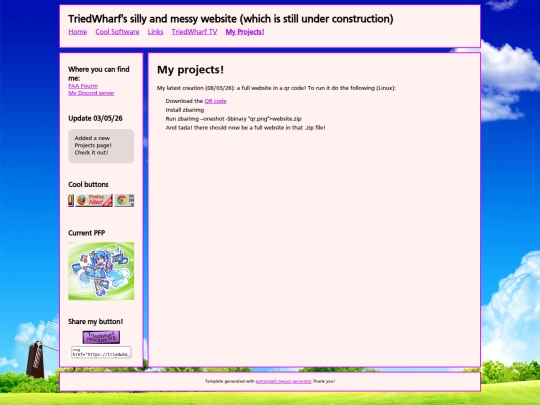 Website screenshot