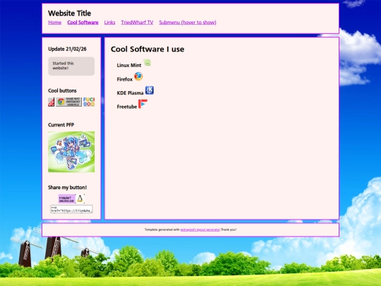 Website screenshot