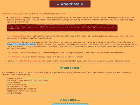 aboutme screenshot