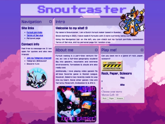 menu screenshot