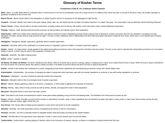 glossary screenshot
