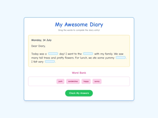Deardiary1 screenshot