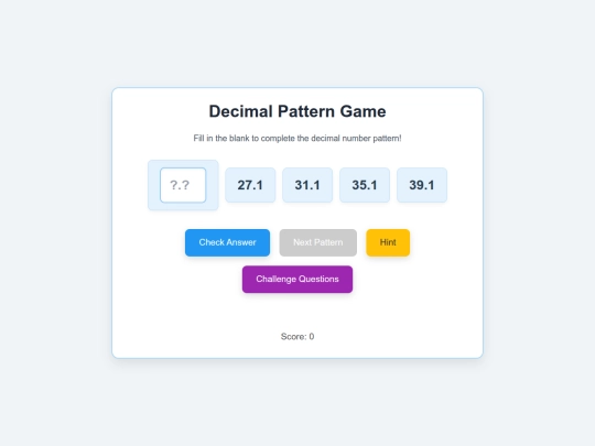 decimalspattern screenshot