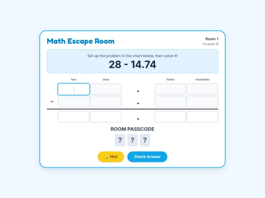 decimalssubtraction screenshot
