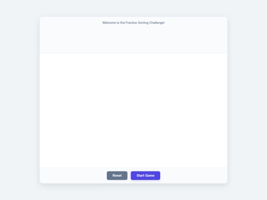 fractionsorting screenshot