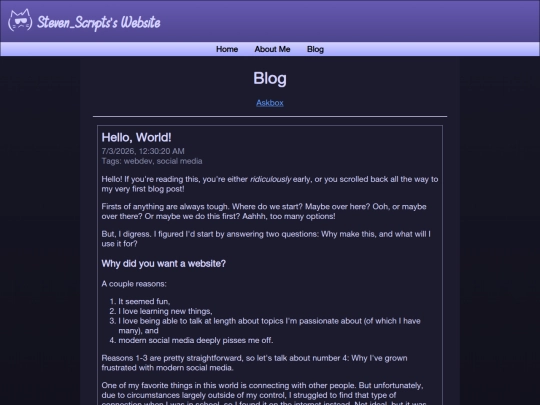blog screenshot