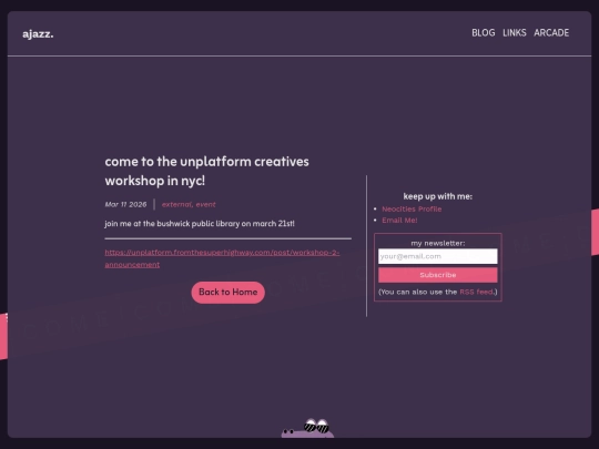 posts/unplatform-workshop-2-announcement screenshot