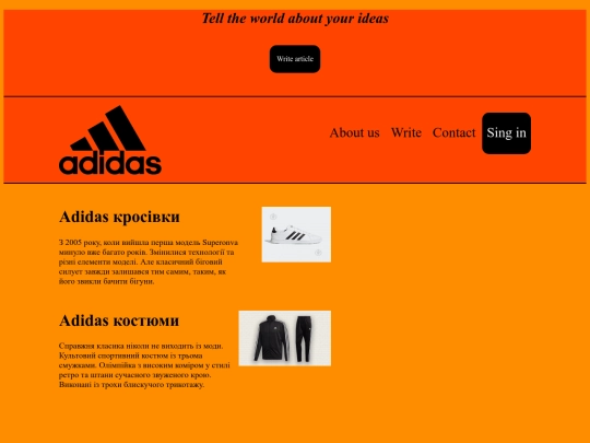 Website screenshot