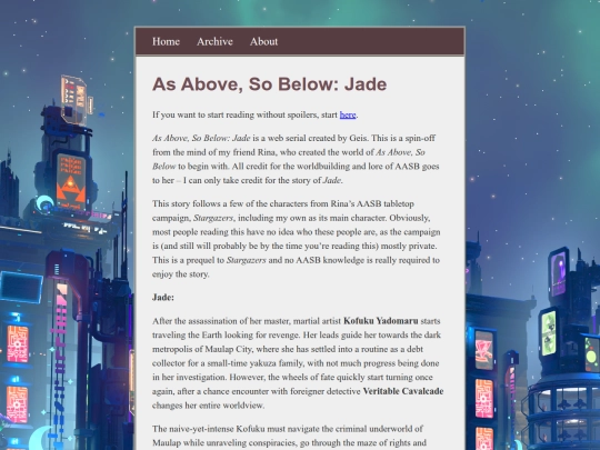 Website screenshot