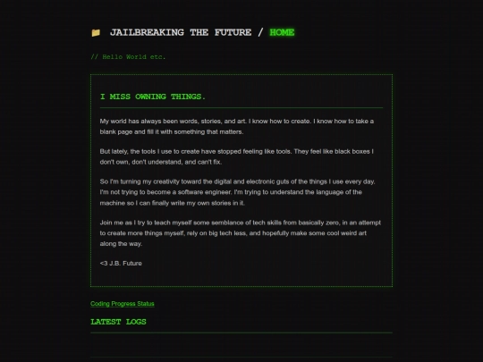 Website screenshot
