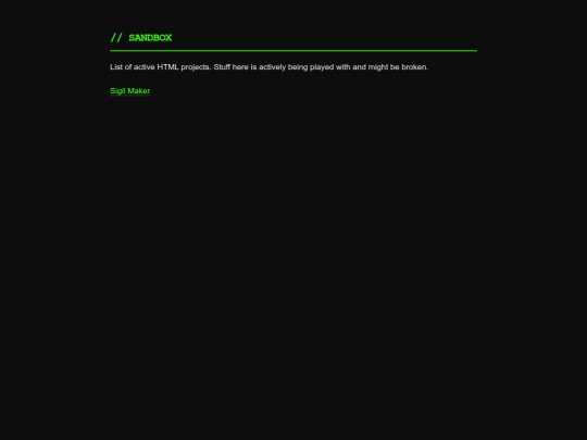 sandbox screenshot