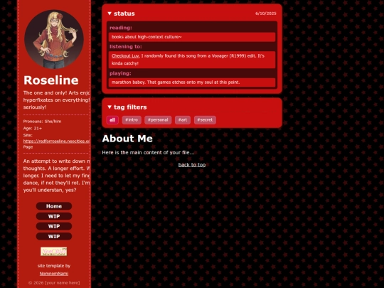 Website screenshot