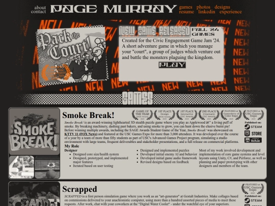 Website screenshot