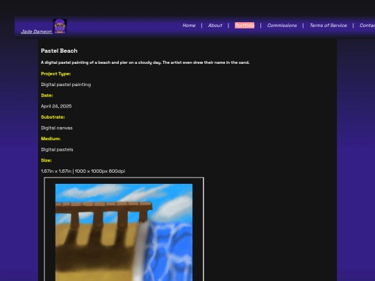 Website screenshot