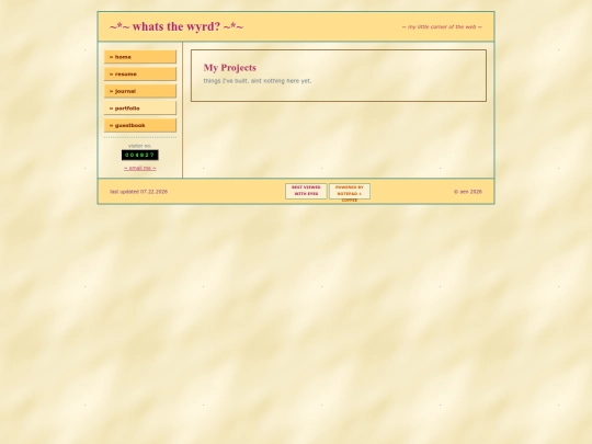 projects screenshot