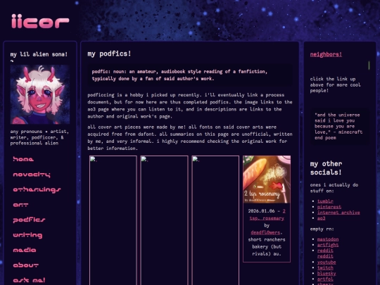 Website screenshot