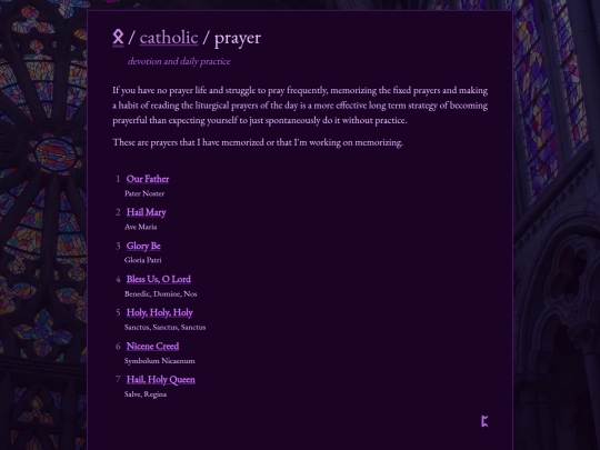 catholic/prayer screenshot
