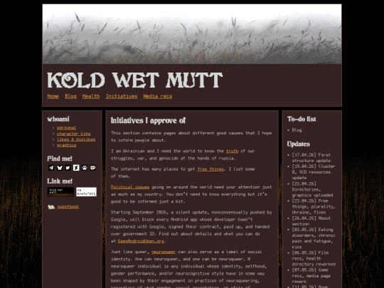 Website screenshot
