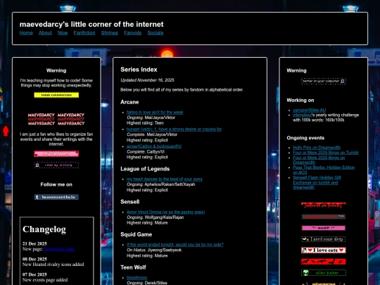 Website screenshot