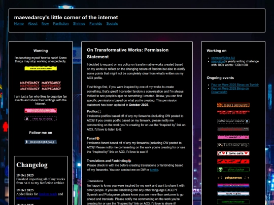 Website screenshot