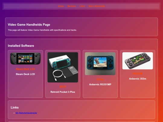 Website screenshot