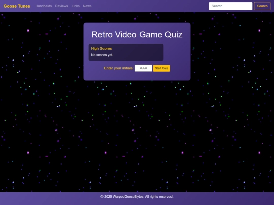 Website screenshot