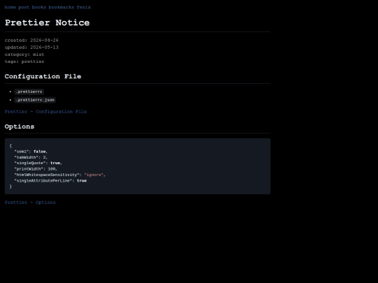 post/prettier-notice screenshot
