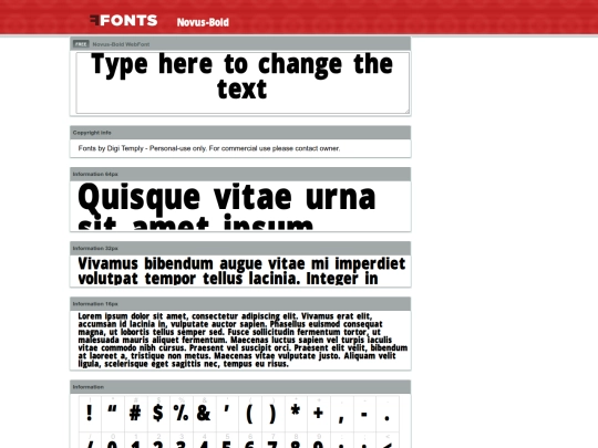 Novus/example screenshot