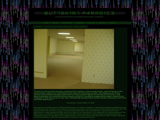 Blog screenshot