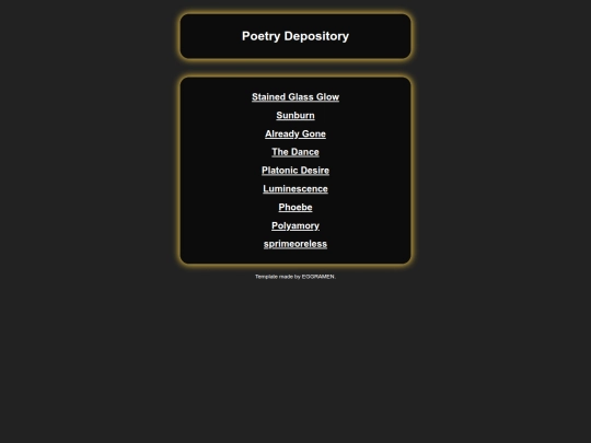 Writing/Poetry screenshot