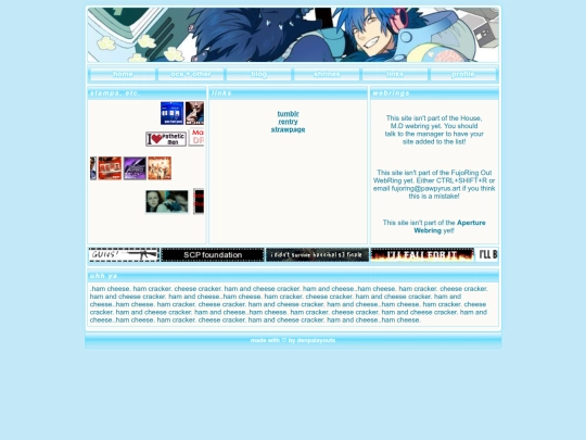 links screenshot