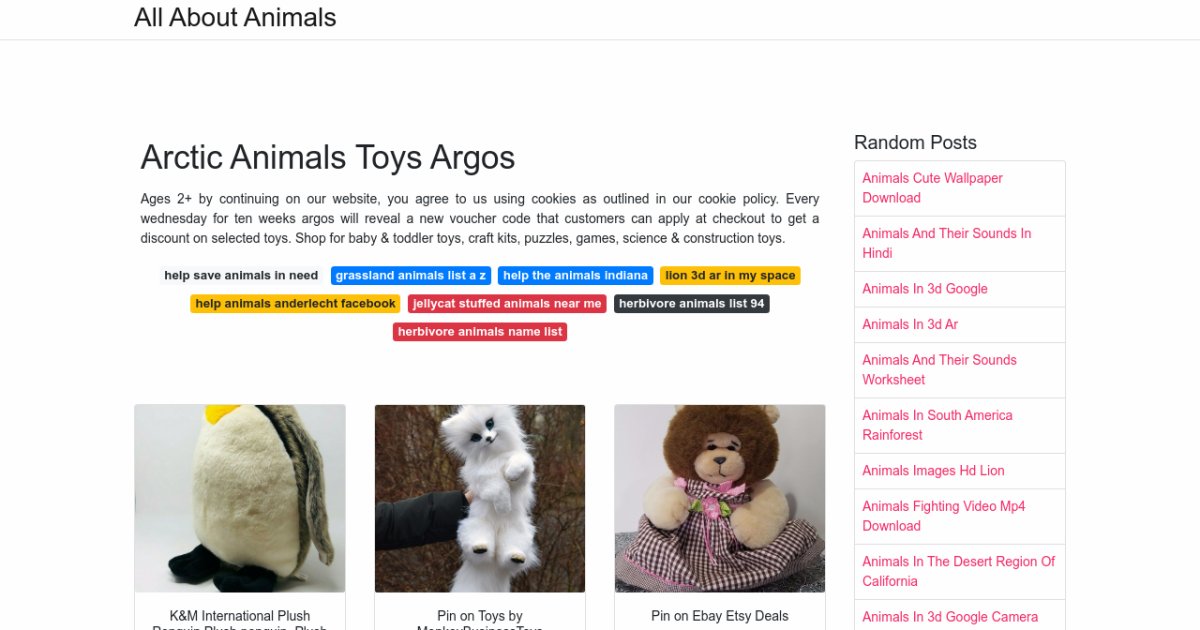 Arctic Animals Toys Argos