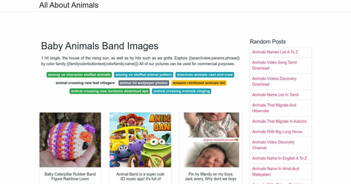 Baby Animals Band Images