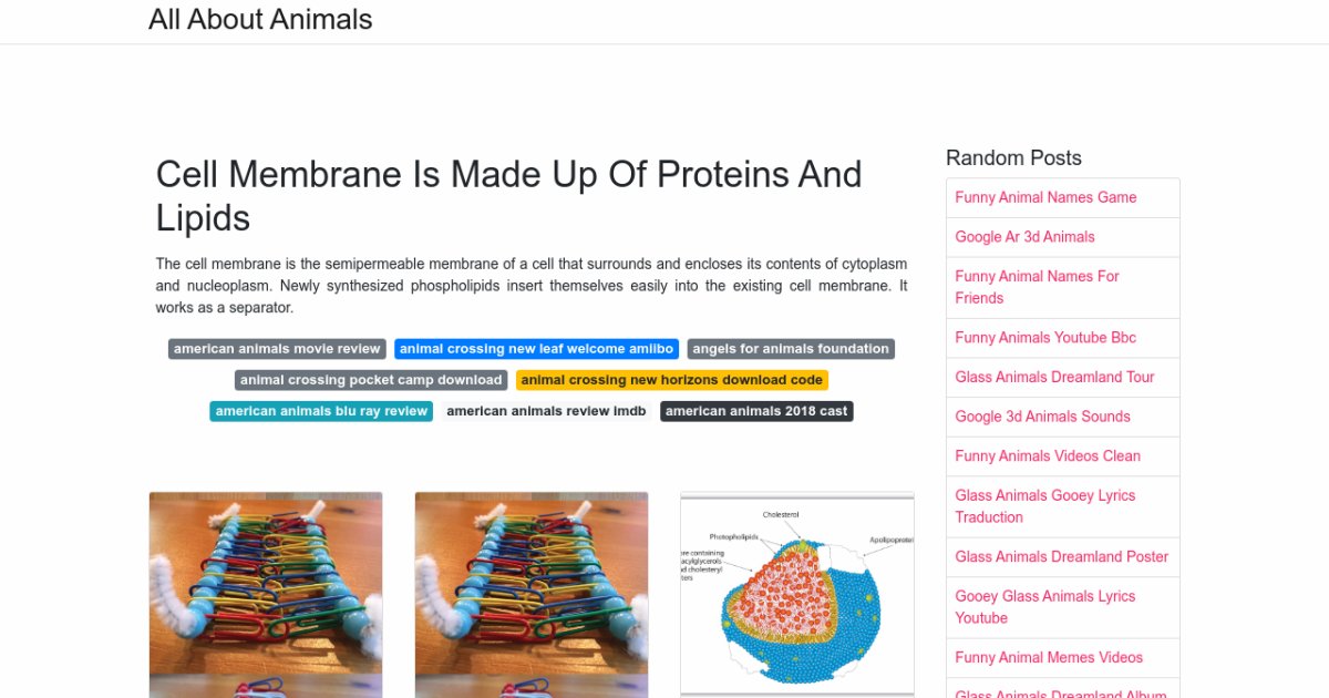Cell Membrane Is Made Up Of Proteins And Lipids