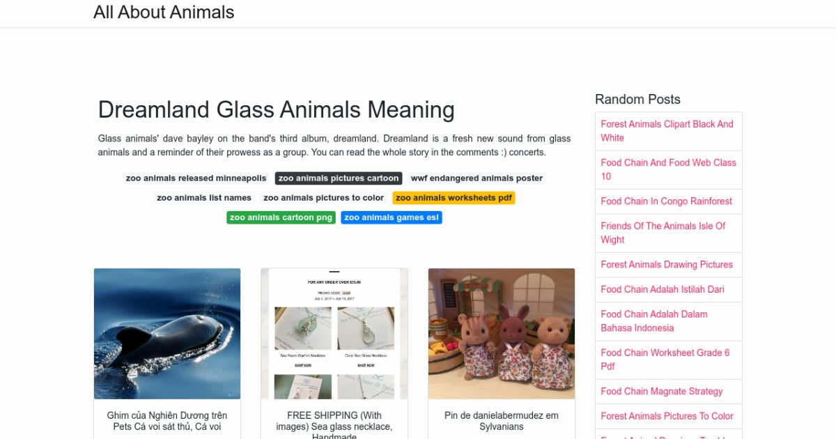 Dreamland Glass Animals Meaning