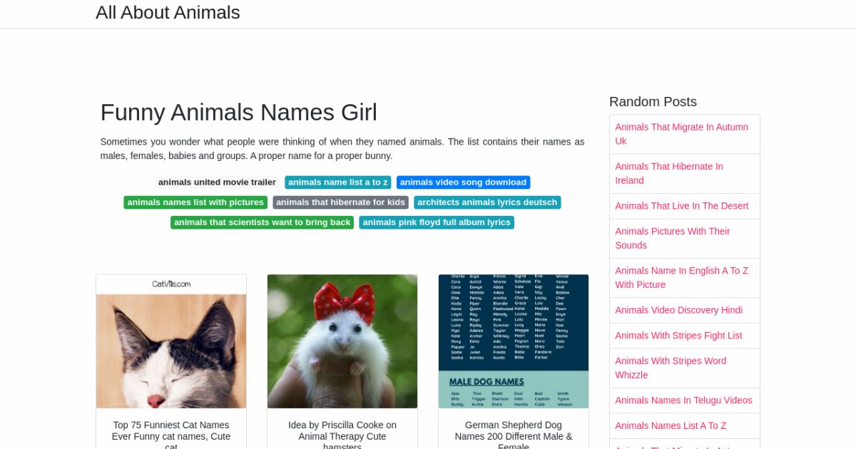 funny-animals-names-girl