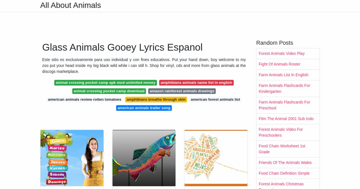 Glass Animals Gooey Lyrics Espanol