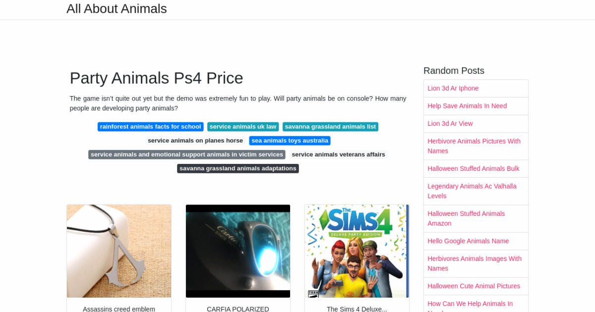 Party Animals Ps4 Price