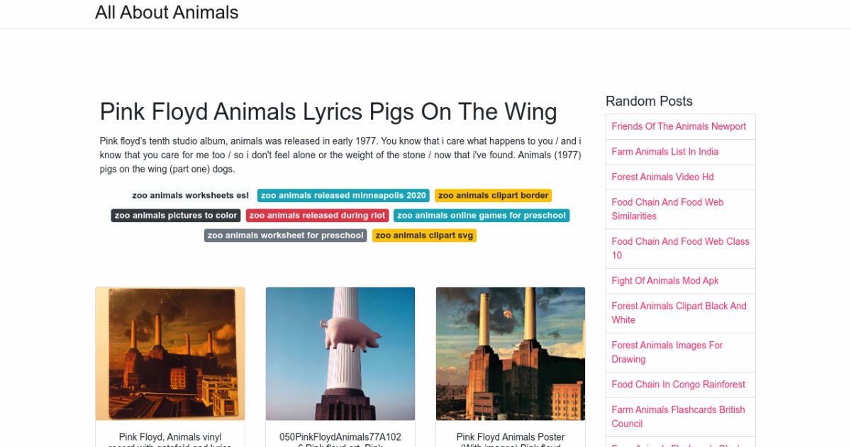 Pink Floyd Animals Lyrics Pigs On The Wing