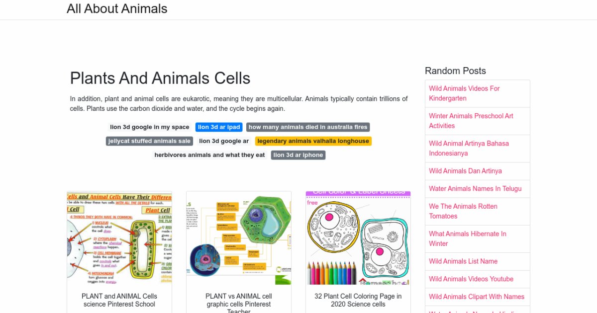 plants and animals are composed of cells