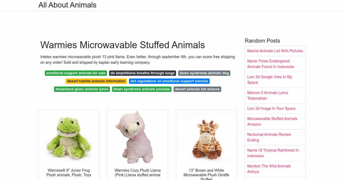 Warmies Microwavable Stuffed Animals