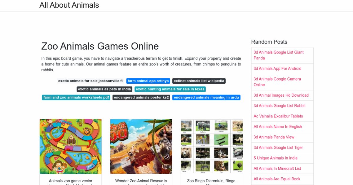 Zoo Animals Games Online